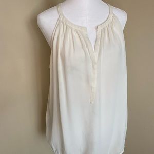 Loft off white tank top size Large petite